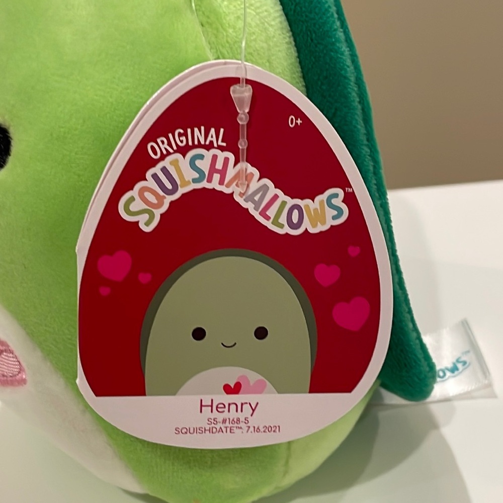 NWT 5” Henry the Turtle Valentine Squishmallow - Picture 5 of 6